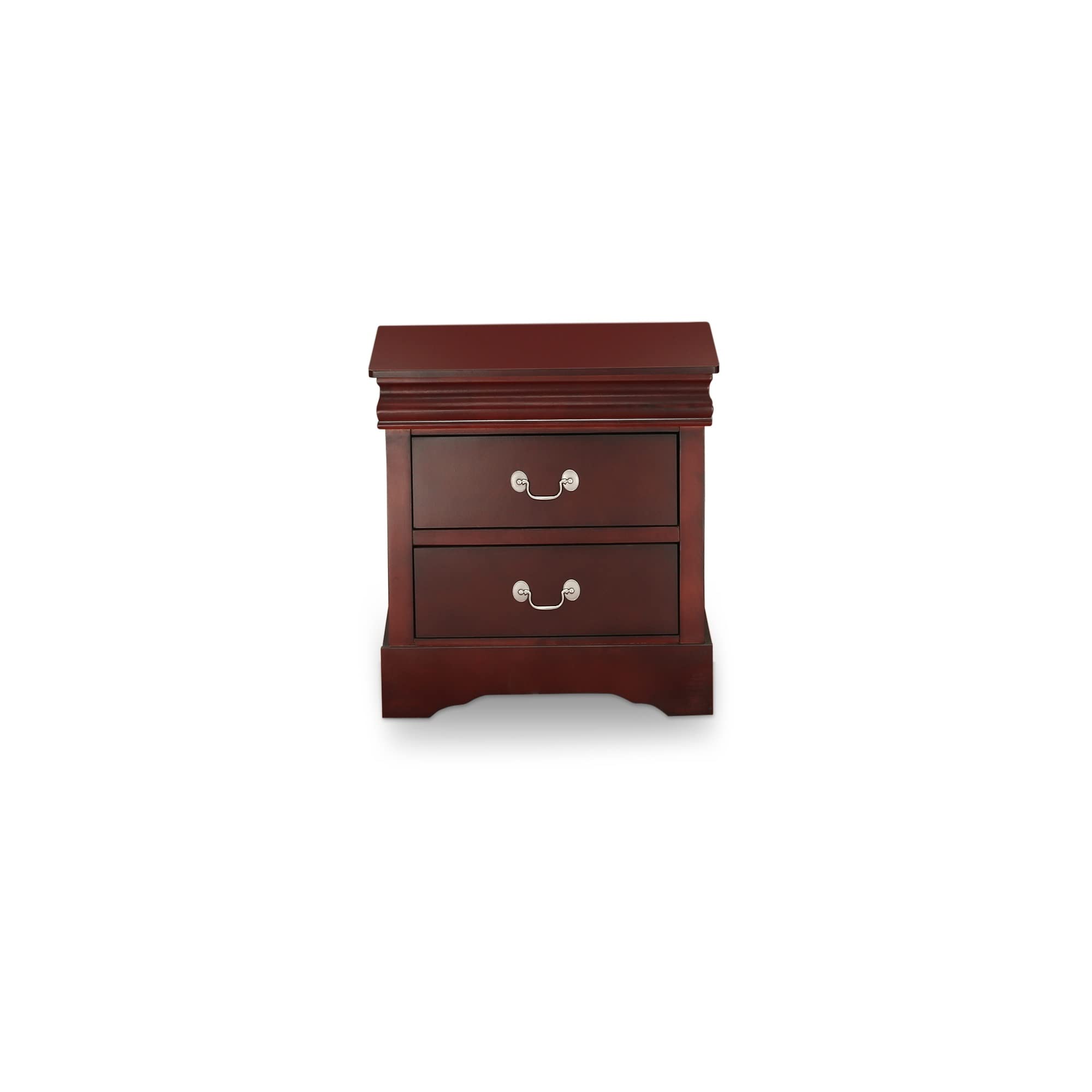 East West Furniture LPN-03 Louis Philippe Night Stand in Walnut Finish